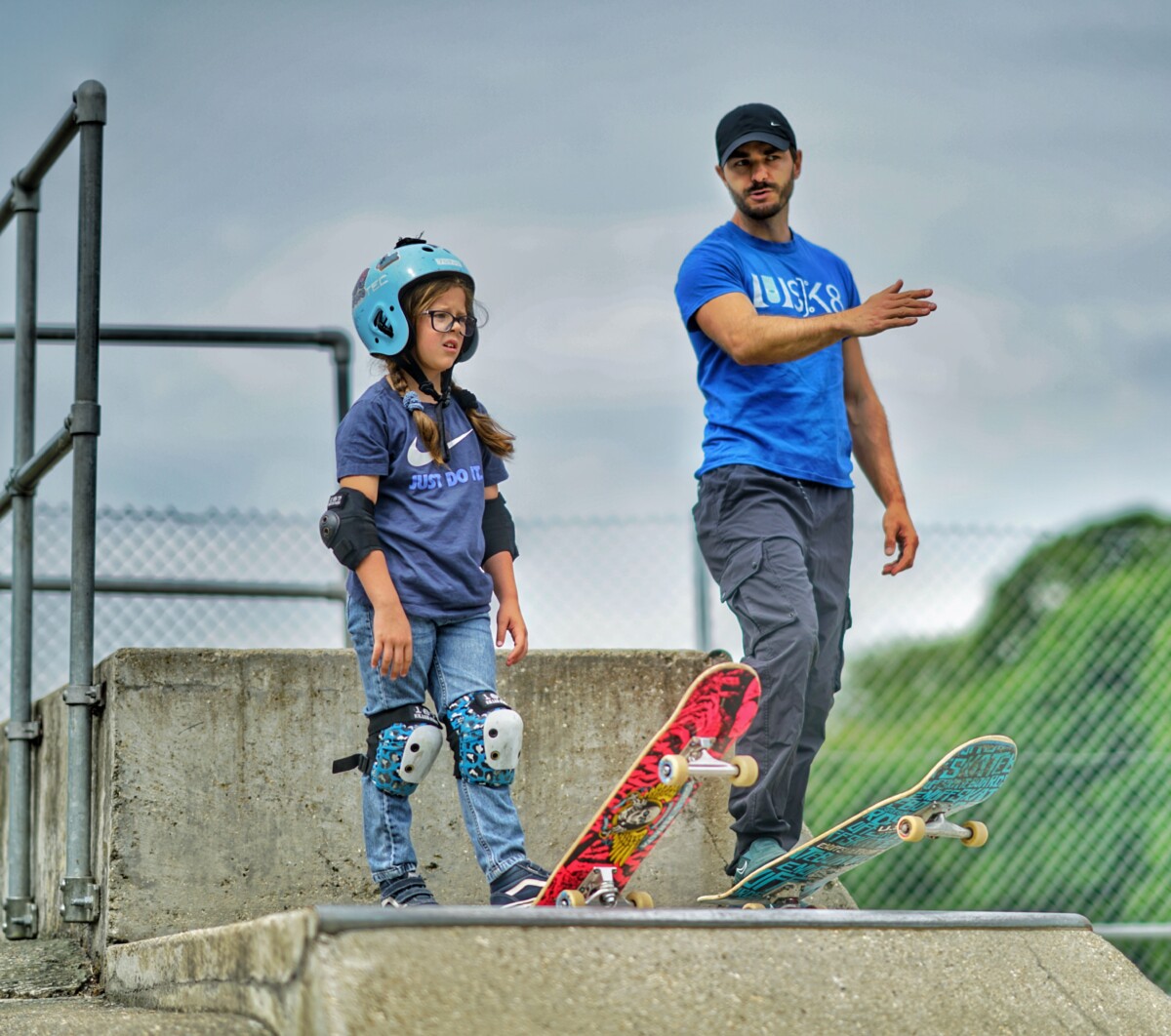 Solo skateboarding lesson