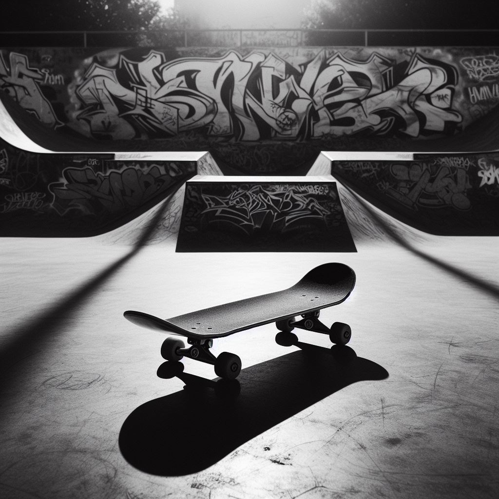 Ai photo of a skateboard