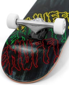 ENU4300 Enuff Three Tier Reloaded Complete Skateboard Black Detail 1