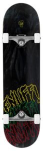 ENU4300 Enuff Three Tier Reloaded Complete Skateboard Black Graphic Main